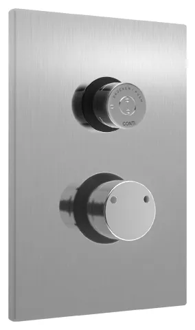 CONTI+ CONGENIAL FIT Dusche UP Ölhyd. FM eckig Thermost. Edelst. DN15