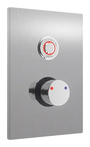 CONTI+ CONGENIAL FIT el. PZ Dusche CNX FM eckig Thermost. Edelst. DN15
