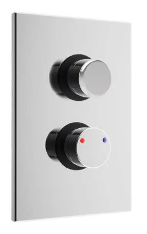 CONTI+ CONGENIAL FIT Dusche UP W-hyd. FM eckig Thermost. Chrom DN15