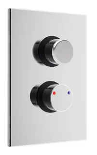 CONTI+ CONGENIAL FIT Dusche UP W-hyd. FM eckig Thermost. Chrom DN15