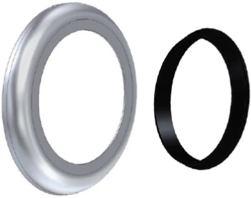 CONTI+ Set Rosette Thermostatgriff mit Abweisring
