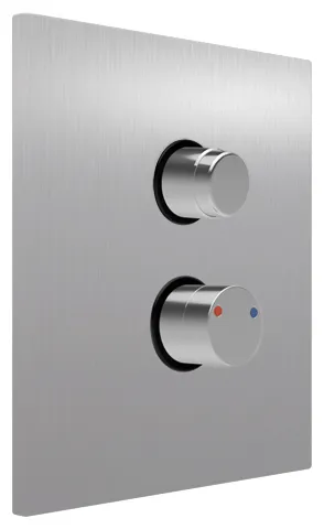 CONTI+ CONGENIAL Dusche UP W-hyd. FM eckig Thermost. Edelst. DN15