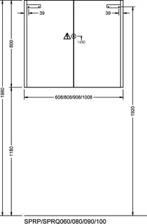 sanibel-Spiegelschrank 2.0 FLEX SPRP060 LED 608x800mmx165mm verspiegelt – Bild 3