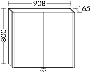sanibel-Spiegelschrank 2.0 FLEX SPRQ090 LED-Waschtisch 908x800mmx165mm verspiegelt – Bild 2