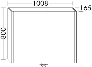 sanibel-Spiegelschrank 2.0 FLEX SPRQ100 LED-Waschtisch 1008x800mmx165mm verspiegelt – Bild 2