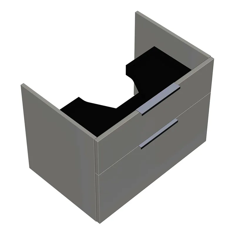 sanibel-Waschtisch-Unterbau 2.0 FLEX WXNT070 700mm breit Schubl/Auszug Weiß Glänzend