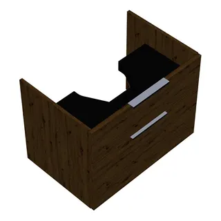 sanibel-Waschtisch-Unterbau 2.0 FLEX WXNV070 700mm breit Schubl/Auszug Eiche Urban