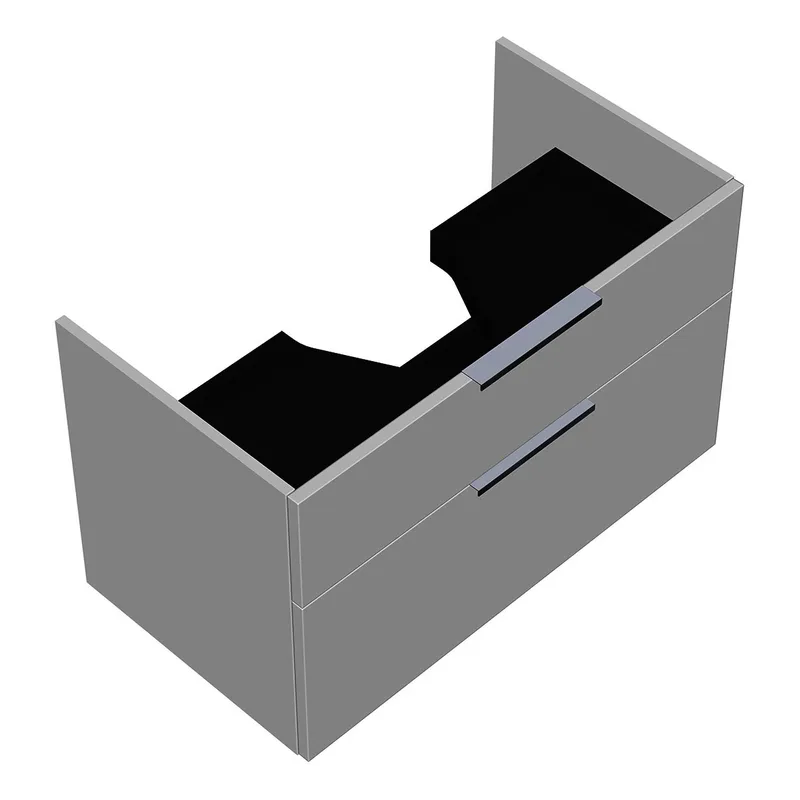 sanibel-Waschtisch-Unterbau 2.0 FLEX WXNV085 850mm breit Schubl/Auszug Weiß Matt