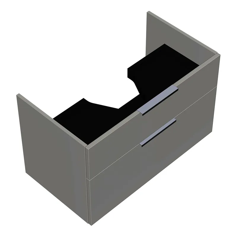 sanibel-Waschtisch-Unterbau 2.0 FLEX WXNV085 850mm breit Schubl/Auszug Weiß Glänzend