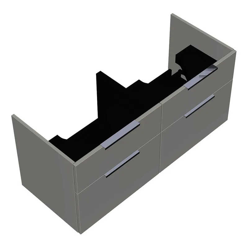sanibel-Waschtisch-Unterbau 2.0 FLEX WXNX115 1150mm 2 Schubl/2 Auszüge Weiß Glänzend