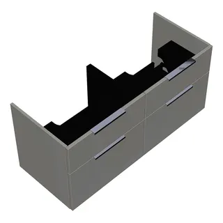 sanibel-Waschtisch-Unterbau 2.0 FLEX WXNX115 1150mm 2 Schubl/2 Auszüge Weiß Glänzend