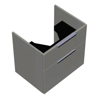 sanibel-Waschtisch-Unterbau 2.0 FLEX WXNZ055 550mm breit Schubl/Auszug Weiß Glänzend