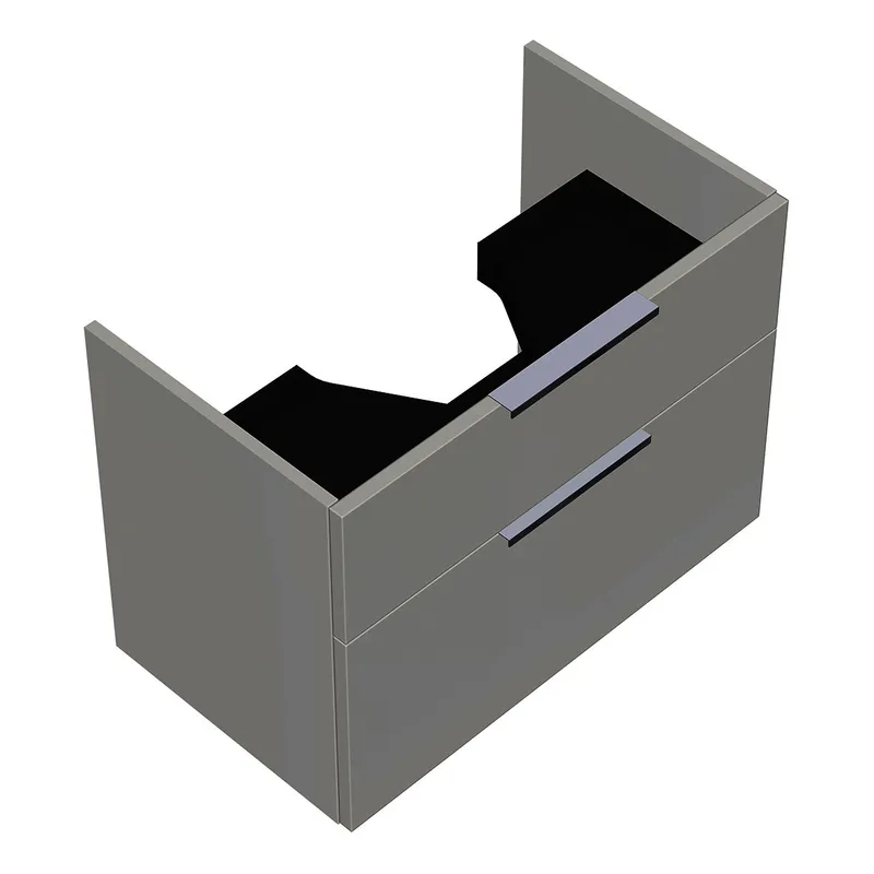 sanibel-Waschtisch-Unterbau 2.0 FLEX WXNZ070 700mm breit Schubl/Auszug Weiß Glänzend