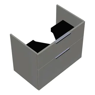 sanibel-Waschtisch-Unterbau 2.0 FLEX WXPF075 750mm breit Schubl/Auszug Weiß Glänzend