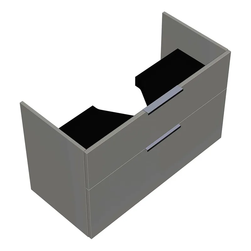 sanibel-Waschtisch-Unterbau 2.0 FLEX WXPF095 950mm breit Schubl/Auszug Weiß Glänzend