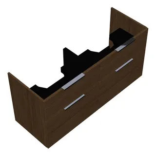 sanibel-Waschtisch-Unterbau 2.0 FLEX WXPG125 1250mm 2 Schubl/2 Auszüge Eiche Cashmere