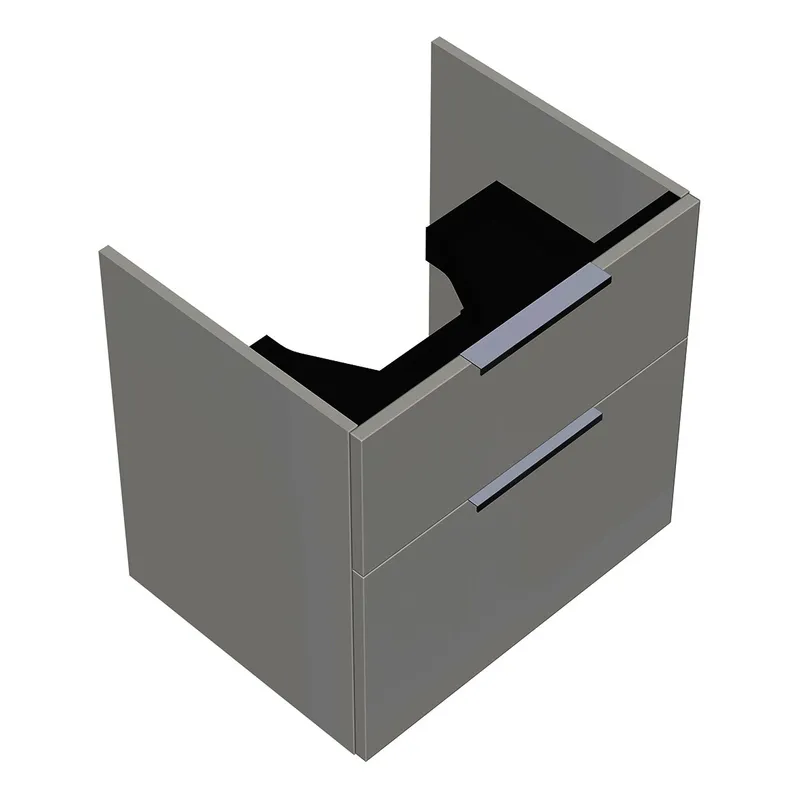 sanibel-Waschtisch-Unterbau 2.0 FLEX WXPV060 600mm breit Schubl/Auszug Weiß Glänzend