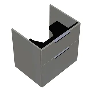 sanibel-Waschtisch-Unterbau 2.0 FLEX WXPV060 600mm breit Schubl/Auszug Weiß Glänzend