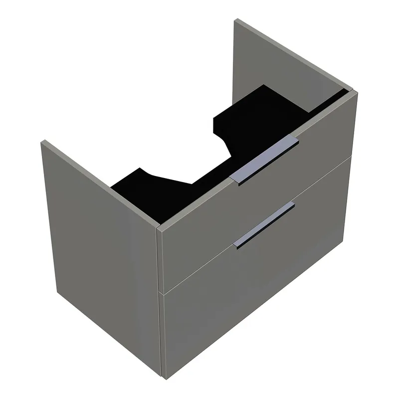 sanibel-Waschtisch-Unterbau 2.0 FLEX WXPV075 750mm breit Schubl/Auszug Weiß Glänzend