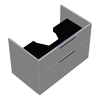 sanibel-Waschtisch-Unterbau 2.0 FLEX WXGT077 770mm breit Schubl/Auszug Weiß Matt