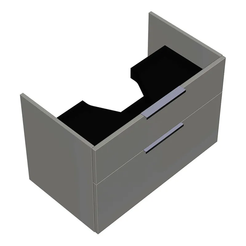 sanibel-Waschtisch-Unterbau 2.0 FLEX WXGT077 770mm breit Schubl/Auszug Weiß Glänzend