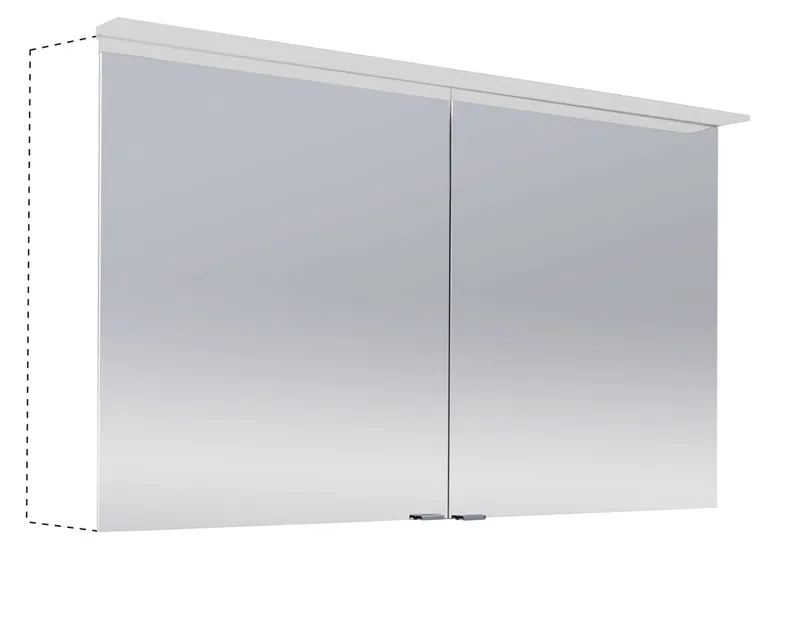 sanibel-Spiegelschrank ALU-TREND WLA-D Wandeinbau 1000x716x150mm LED 2-türig