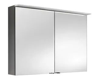sanibel-Spiegelschrank ALU-TREND WLA-D 1200x716x150mm LED-Leuchte 2-türig