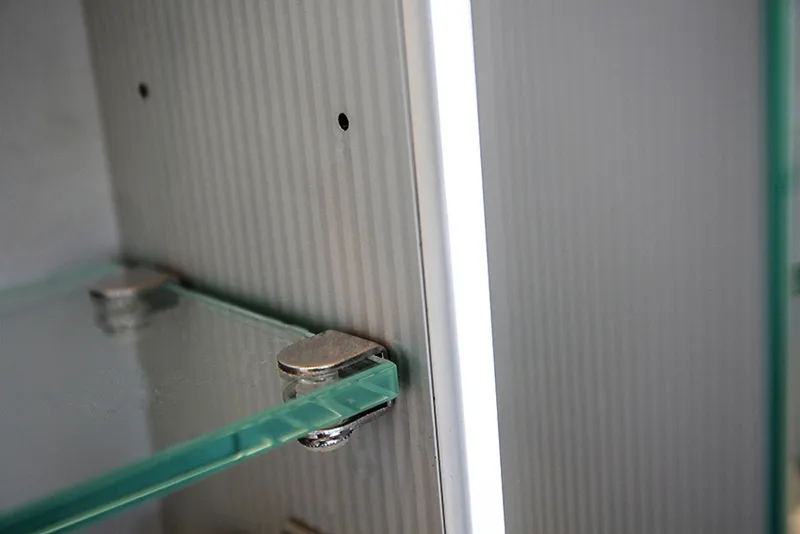 sanibel-Einlegeboden zu Spiegelschrank ALU-TREND 800mm A17 661mm lang EB8-661