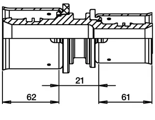 comfort-press-Metall-Kupplung A22 reduziert 75 x 63mm – Bild 2