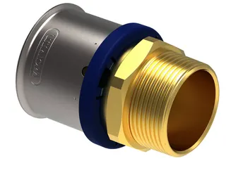 comfort-press-Metall-Übergang A22 75mm x DN 65 (21/2") AG