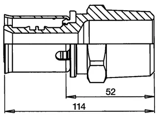 comfort-press-Metall-Übergang A22 75mm x DN 65 (21/2") AG – Bild 2