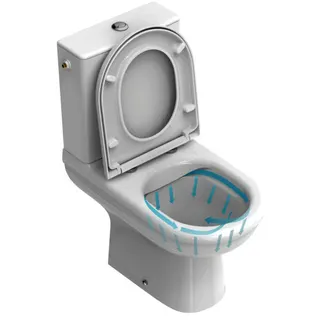 Ideal Standard StandWC-Kombipaket Exacto,o.Spülrand, mit Softclosing, 360x625x780mm, Weiß – Bild 3