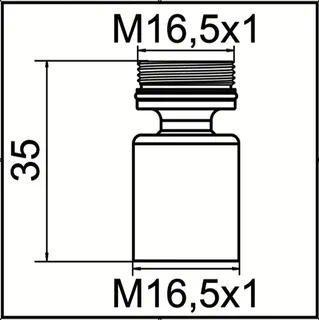 NEOPERL Kugelgelenk für CACHE TT verchromt, M16.5x1 x M16.5x1 – Bild 2