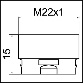 NEOPERL Adapter für Snap Strahlregler Messing verchromt, M22x1 – Bild 2
