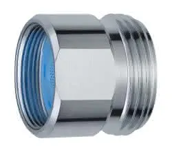 NEOPERL Reduktion m/integ. Strahlregler chrom, IG M22x1xAG 3/4" A=13.5-15 l/min