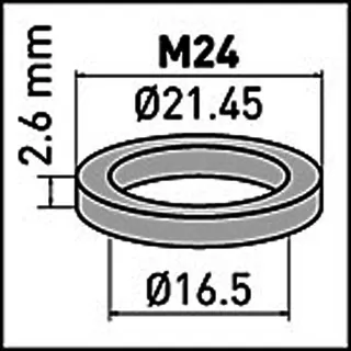 NEOPERL Silikondichtung f/SLC AC Strahlr., M24 16.5x21.45x2.6mm – Bild 2