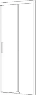 Koralle Schiebetür S600Plus DSN2 L 120 1185-1200x2000 sih/sih ESG trans.