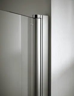 Koralle Eckdusche Schenkel TwiggyPlus EPF 90 865-885x2000 Silber matt ESG transparent – Bild 2