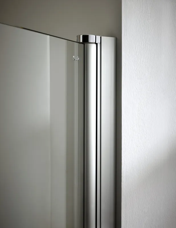 Koralle Eckdusche Schenkel TwiggyPlus EPF 90 865-885x1850 Silber matt ESG transparent