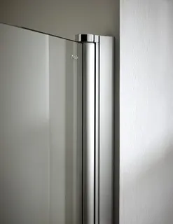 Koralle Eckdusche Schenkel TwiggyPlus EPF 90 865-885x1850 Silber matt ESG transparent