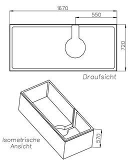 sanibel-Wannenträger für SCALIDO Stahl- Badewanne 1700x750mm Kopfteil rechts – Bild 2