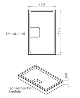 sanibel-Wannenträger für SCALIDO Stahl- Duschfläche 1400x800mm – Bild 2