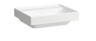 SCALIDO-Aufsatzwascht. eckig 550x450mm mit SCC 1 Hahnloch o. Überlaufloch weiß