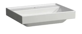 SCALIDO-Aufsatzwascht. eckig 650x475mm 1 Hahnloch ohne Überlaufloch weiß