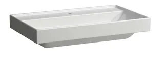 SCALIDO-Waschtisch eckig 800x475mm mit SCC 1HL ohne Überlauf unterbaufähig weiß