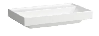 SCALIDO-Aufsatzwascht. eckig 800x475mm ohne Hahnloch/Überlaufloch weiß