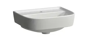SCALIDO-Aufsatzhandwaschbecken rund 450x350mm 1 Hahnloch ohne Überlaufl weiß