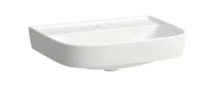 SCALIDO-Aufsatzwaschtisch rund 600x450mm 1 Hahnloch ohne Überlaufloch weiß