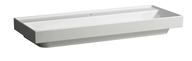 SCALIDO-Waschtisch eckig 1200x475mm 1HL ohne Überlaufloch unterbaufähig weiß