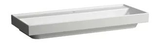 SCALIDO-Waschtisch eckig 1200x475mm 1HL ohne Überlaufloch unterbaufähig weiß